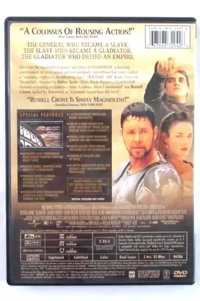 Gladiator DVD Dreamworks Russell Crowe Joaquin Phoenix 2000 Signature Select Vtg