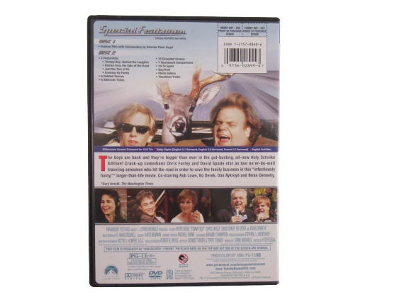 Tommy Boy Holy Schnike Edition PG13 1995 Paramount DVD Chris Farley David Spade