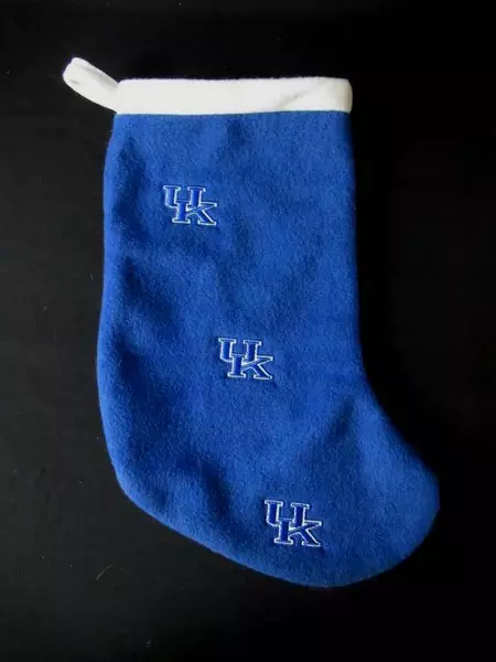 Fleece University of Kentucky Wildcats UK Blue White Hanging Embroidered