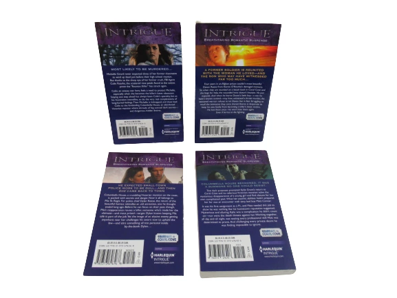 Lot of 4 Harlequin Intrigue Romantic Suspense Books 2012 Guardians Of Coral Cove