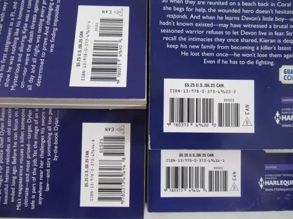 Lot of 4 Harlequin Intrigue Romantic Suspense Books 2012 Guardians Of Coral Cove