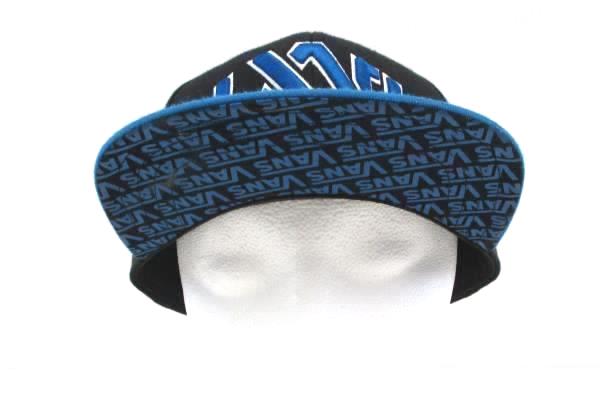 Lot of 2 Baseball Cap Hats Vans LXVI Yupoong Kauai Red Blue Black