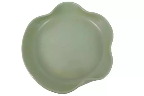Metlox Poppytrail 10.75" Ceramic Serving Bowl Green Handmade Abstract