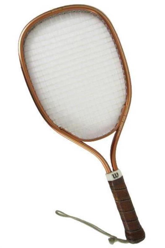 Vintage Wilson C085 Force 250 Racquetball Racket Brown Leather Grip Metal