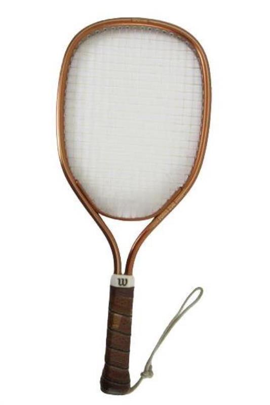 Vintage Wilson C085 Force 250 Racquetball Racket Brown Leather Grip Metal