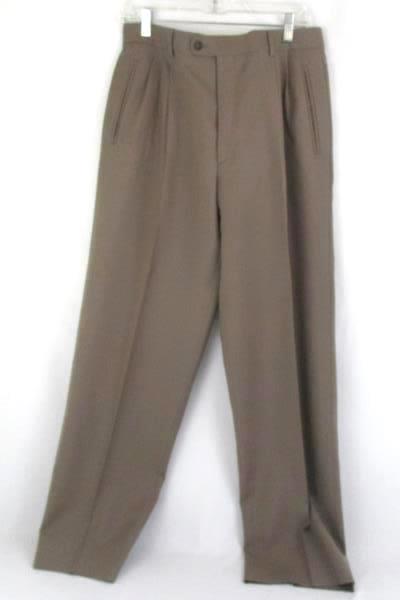 Paolo Vista Milano 100 Percent Virgin Wool Dress Pants Men's Size 34 Pleated