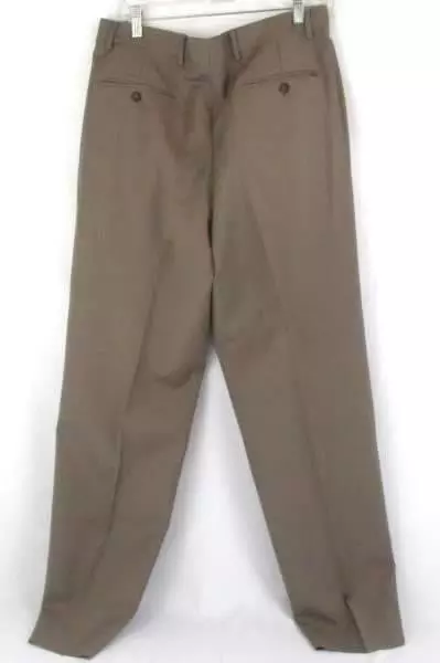Paolo Vista Milano 100 Percent Virgin Wool Dress Pants Men's Size 34 Pleated