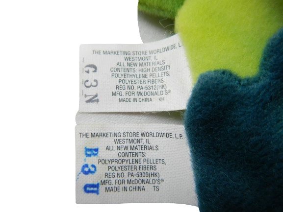 Lot of 2 Ty Teenies Plush McDonald's Sting the Ray and Coral the Fish 1999 Toys