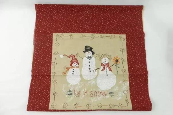 Lot of Vintage Fabric Remnants Daisy Kingdom Frosty and Friends Holiday Crafting