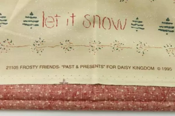Lot of Vintage Fabric Remnants Daisy Kingdom Frosty and Friends Holiday Crafting