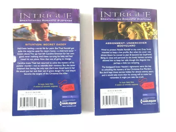 Lot of 2 Harlequin Intrigue Romantic Suspense Books 2011 Situation Christmas