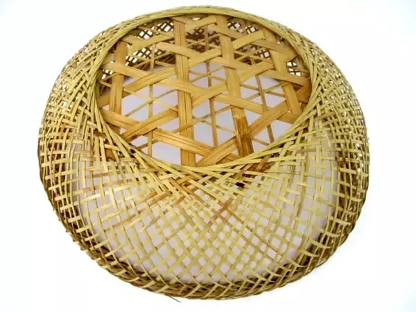 Lot of 3 Decorative Woven Straw And Bamboo Baskets Various Sizes Geometric