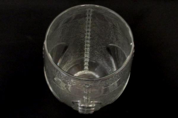 Lot of 2 Football Clear Pint Tumbler Glass & Plastic Football Display Decor