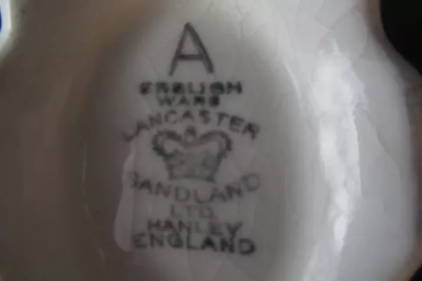 Lancaster Sandland Ltd. English Ware Creamer And Sugar Bowl Down Somerset Way