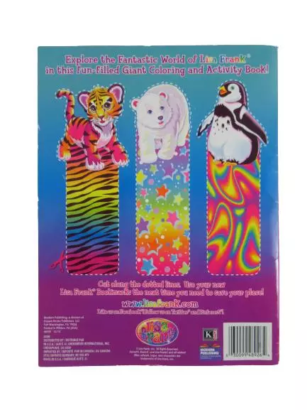 Lisa Frank Peace & Love Giant Coloring & Activity Book 2013 Kappa USA 48925