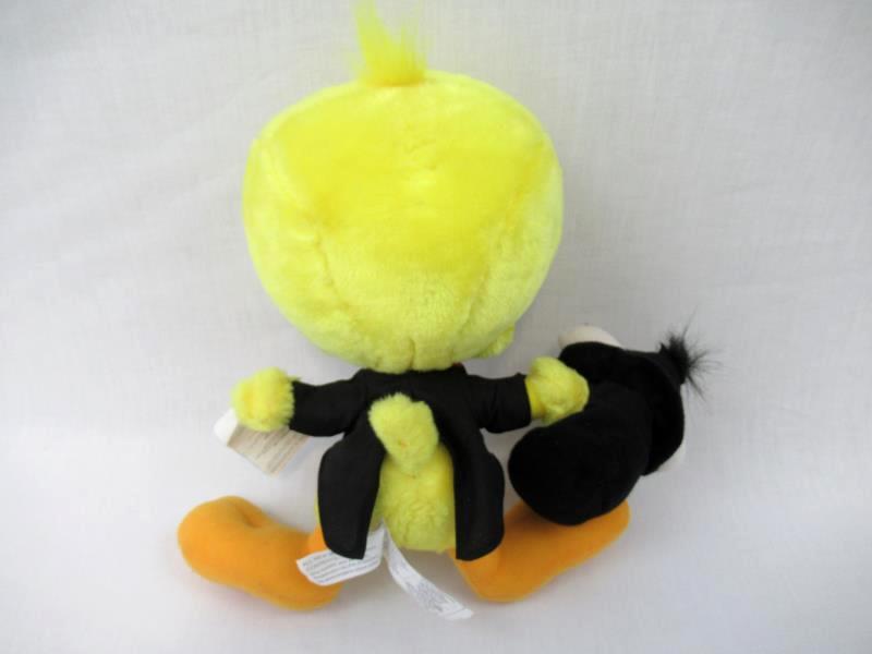 Vintage 1998 Looney Tunes Tweety Bird Sylvester Magician Plush 12" Toy