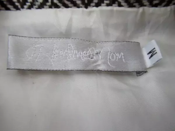 Hemlined Mom Vest Brownish Maroon Off-White Black Herringbone Women's Size M