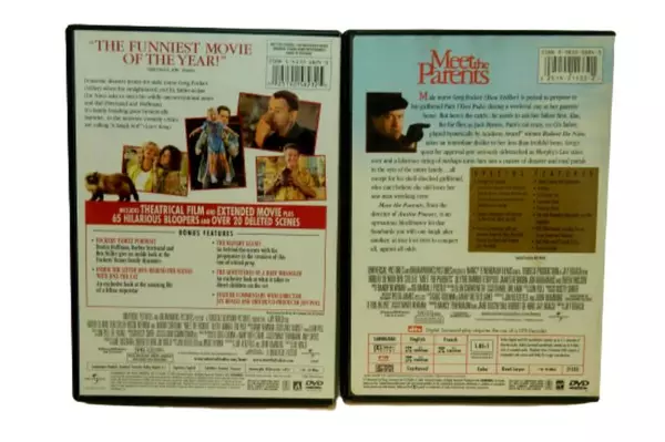 Lot of 2 DVDs Meet The Parents Meet The Fockers Universal Movie Stiller DeNiro