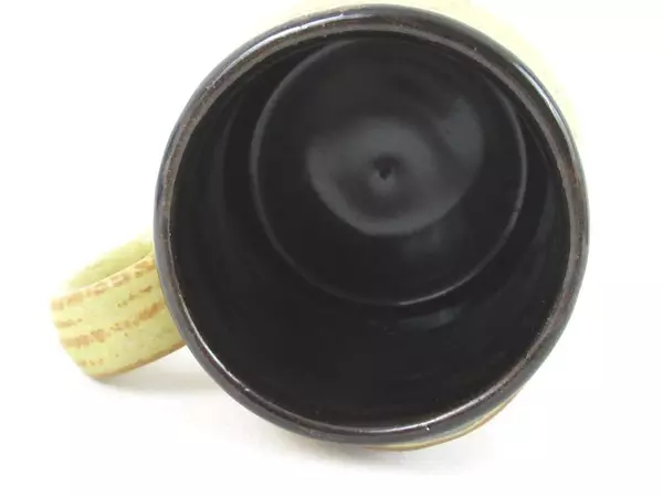 Pottery Mug Glocester & Berkeley Canal Docks Stoneware Brown Logo Earth Tones