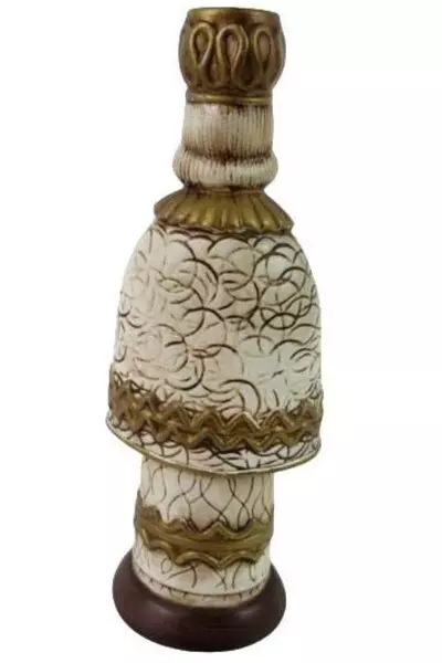 Vintage Ceramic Wise Men King Taper Candle Holder Hand Painted Signed