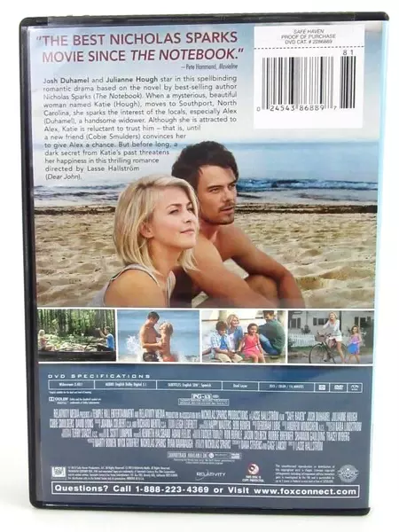 Safe Haven Josh Duhamel Julianne Hough Fox Home Entertainment 2013 PG13 MovieDVD