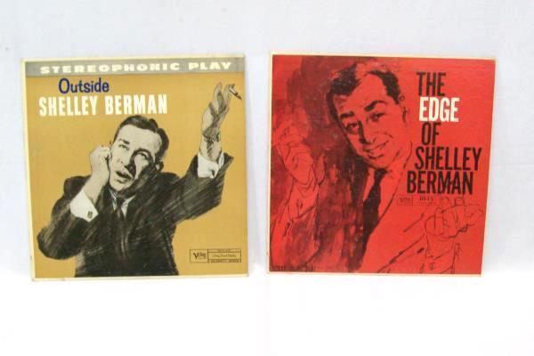 Lot of 2 Shelley Berman Outside The Edge Shelley Berman Vinyl Record