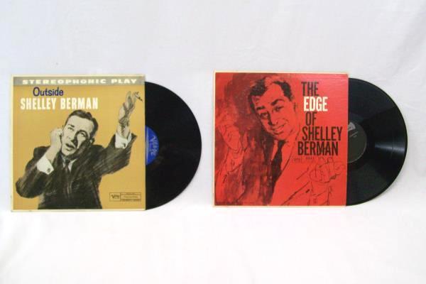 Lot of 2 Shelley Berman Outside The Edge Shelley Berman Vinyl Record