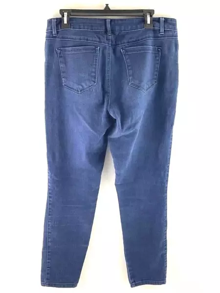 Fade to Blue Women's Dark Wash Cropped Ankle Jeggings Jeans Size 14 Pockets