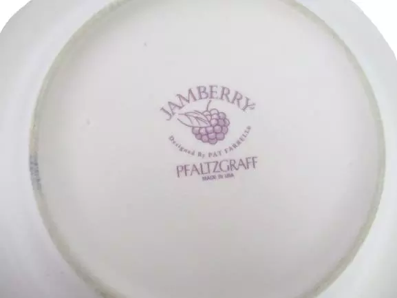 Lot of 2 Pfaltzgraff Jamberry by Pat Farrell Cereal Bowls Replacements USA Grape