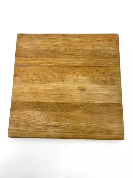 Wood Framed Tile Trivet Brown Chestnuts And Leaves 10in x 10in
