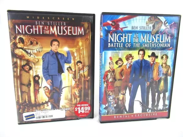 Lot of 2 Night Of The Museum Ben Stiller 2006 2009 Twentieth Century Fox DVD