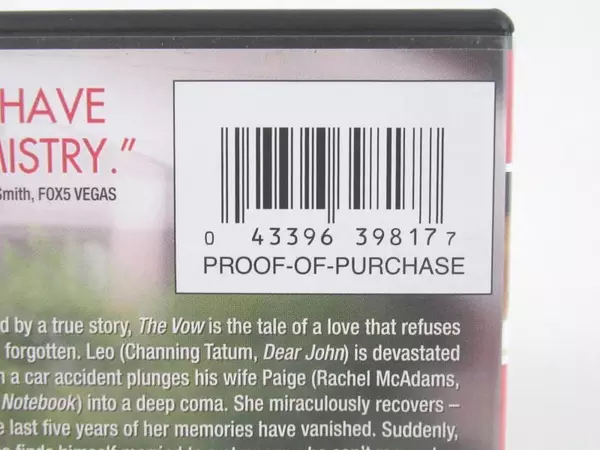 The Vow Rachel McAdams Channing Tatum Spy Glass Entertainment PG-13 2012