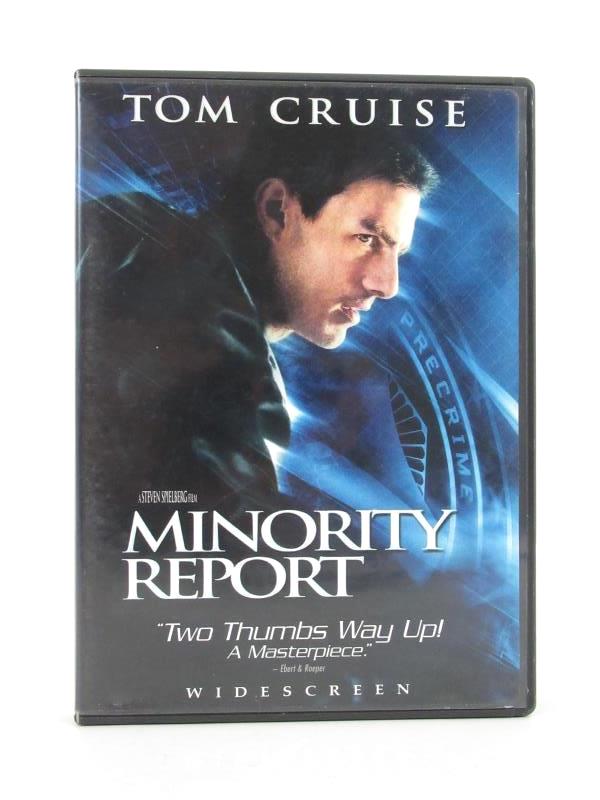 Minority Report Tom Cruise Steven Spielberg Film 2002 Pg-13 Dreamworks DVD Video