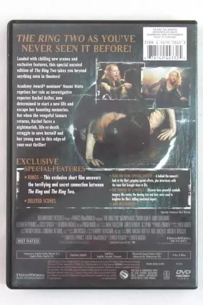 The Ring Two DVD Dreamworks Naomi Watts Simon Baker Sissy Spacek 2002