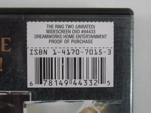 The Ring Two DVD Dreamworks Naomi Watts Simon Baker Sissy Spacek 2002