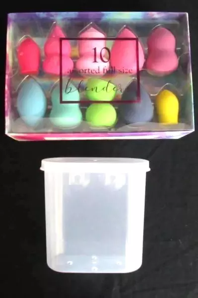 BellaBeauty 10 Pack of Assorted Beauty Blender Makeup Sponges with Storage Case