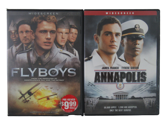 Lot of 2 DVDs Military Drama Action Annapolis Flyboys James Franco Tyrese