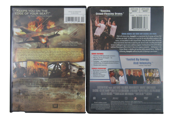 Lot of 2 DVDs Military Drama Action Annapolis Flyboys James Franco Tyrese