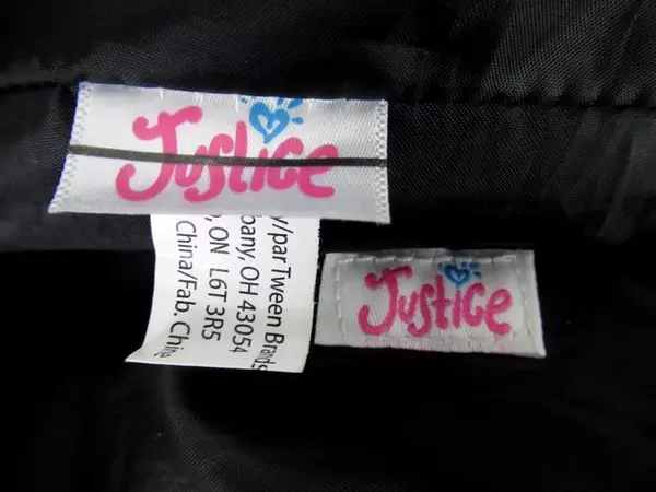 Lot of 2 Justice Girl's Tote Purses Faux Fur Leopard Print Monogram E Sequin