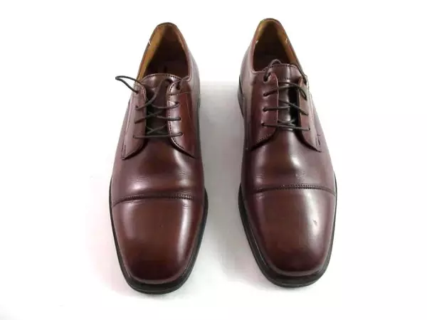 Florsheim D1103-03 Brown Leather Men's Dress Shoes Size 9 Square Toe