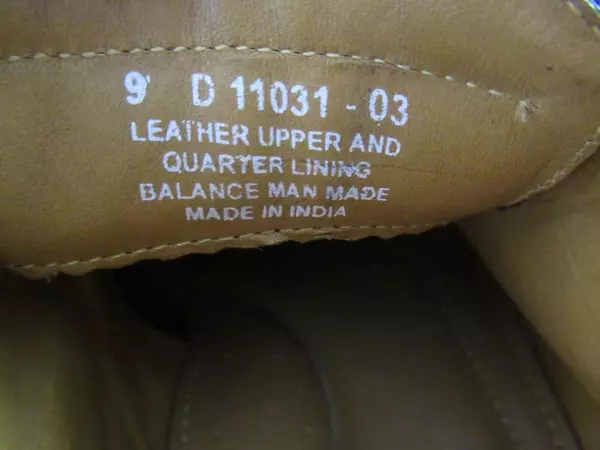 Florsheim D1103-03 Brown Leather Men's Dress Shoes Size 9 Square Toe