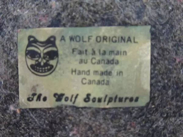 Wolf Original Sculpture Puma or Lioness And Her Cub Hand Made Canada