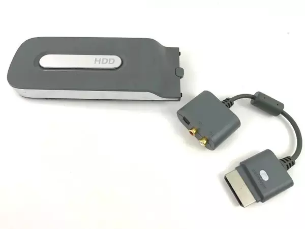 Xbox 360 20GB Hard Drive And Audio Adapter Microsoft Corp Gaming Untested