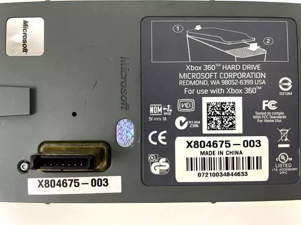 Xbox 360 20GB Hard Drive And Audio Adapter Microsoft Corp Gaming Untested