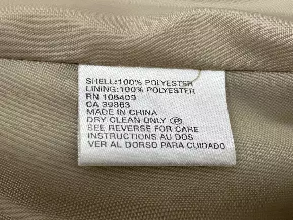 Tahari Arthur S Levine Tan Suit Set Women's Size 6 Shirt Jacket Embroidered