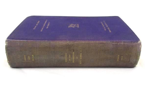 Atq Crown and Realm Souvenir of the Coronation of King George V 1911 Hardback