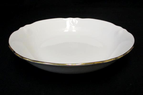 Set of 4 Bowl's 7.5" Crescent China by Ranmaru Golden Shell Japan White