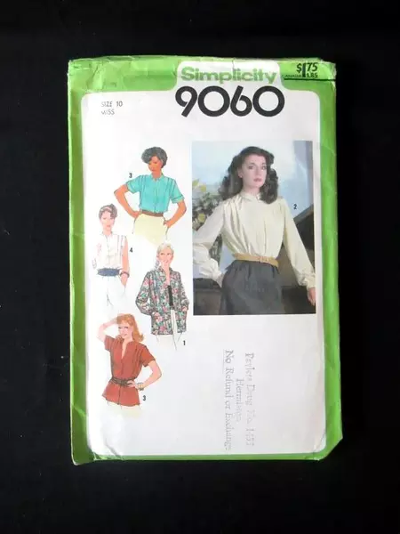 Lot of 2 Vtg Simplicity Sewing Patterns Women's Sz 10 22 Pieces Total 9060 6927