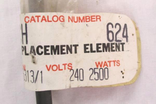 New Old Stock Chromalox Electric Range Element 240 Volts 2500 Watts w/ Screws