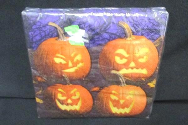 Lot of 3 Halloween Decorations Skeleton Ghouls Napkin Ghost Plate Party
